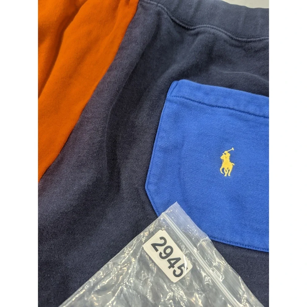 Polo Ralph Lauren Shorts XXLT Multicolor Sweat Shorts Colorblock Pockets *Read